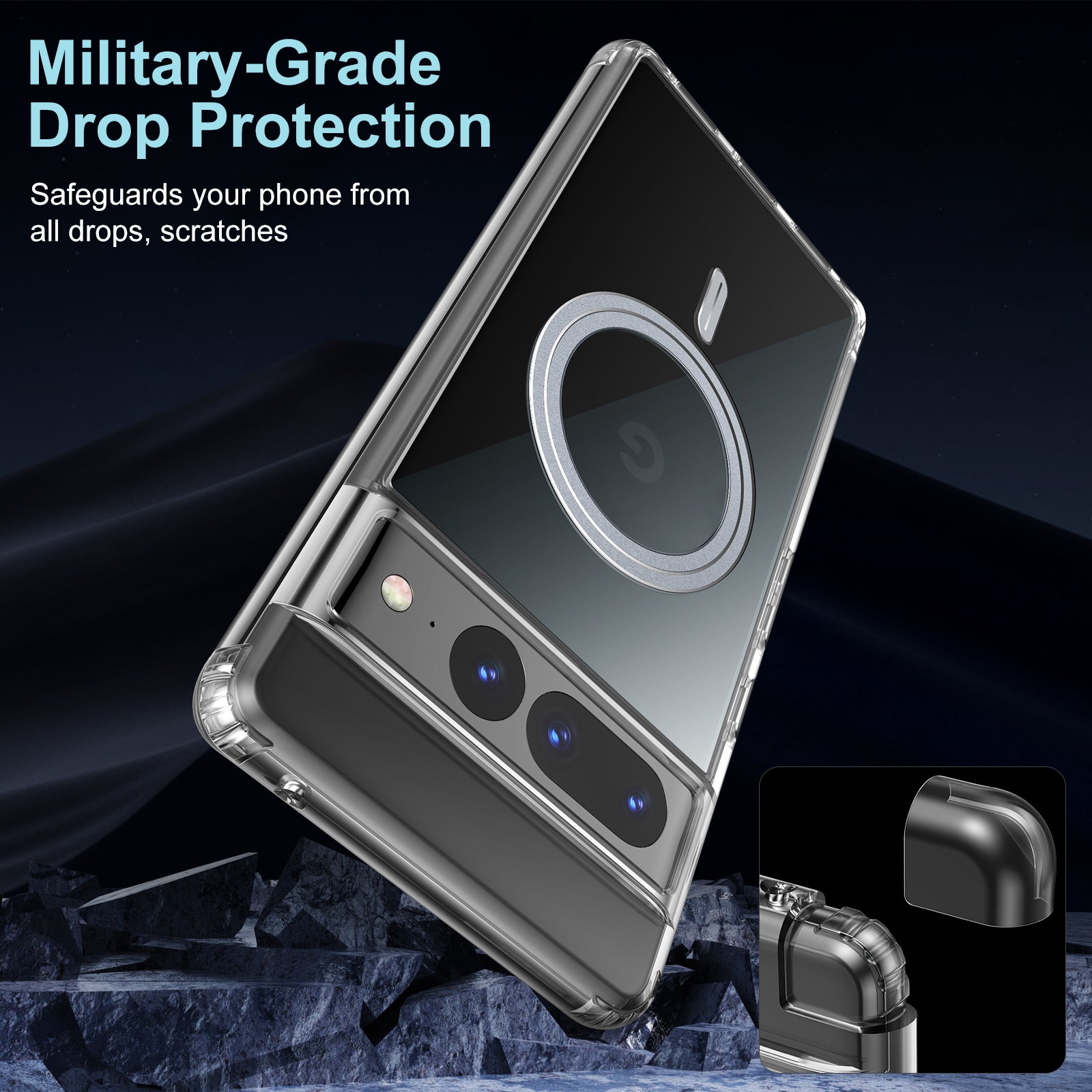 Cell Phone Cover For Google Pixel 6 Pro 5G Anti-scratch Crystal Clear Phone Case with Tempered Glass Camera Lens Cover Cell Phone Cover For Google Pixel 6 Pro 5G Anti-scratch Crystal Clear Phone Case with Tempered Glass Camera Lens Cover